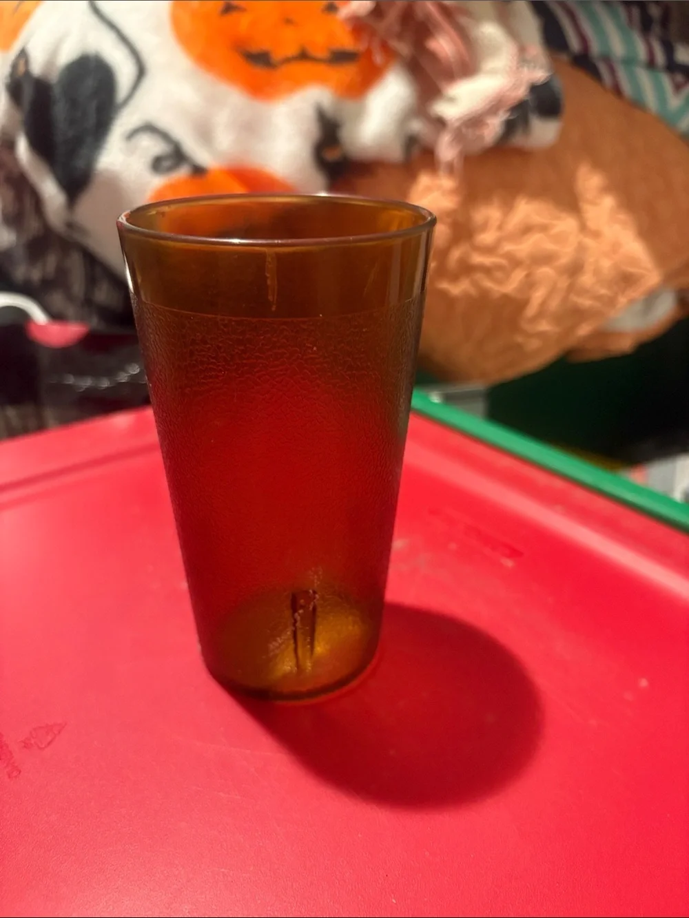 Amber Textured Drinking Glass - Home Dining